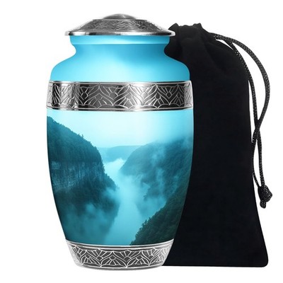 Fog Forest Urns For Human Ashes Adult Women & Men Decorative (10 Inch)