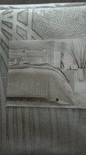 Hotel Collection Laced Arch Full/Queen 3-Pc Duvet Cover Set Silver New MSRP 430