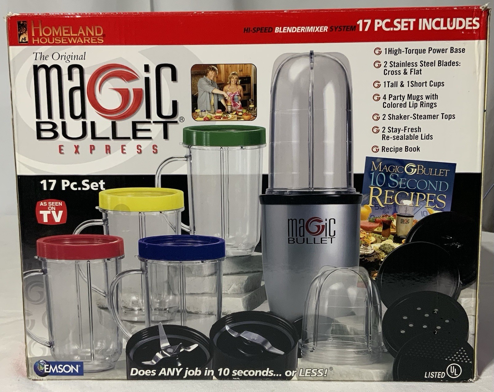 MAGIC BULLET EXPRESS 7712 Blender Set Smoothie Chopper Juice