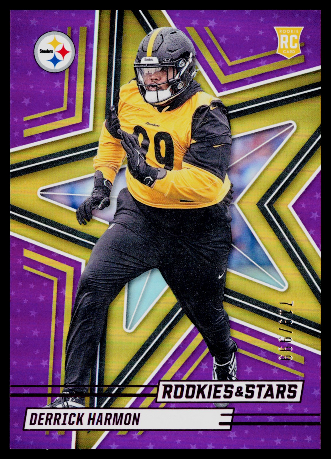 2025 Panini Rookies & Stars #116 Derrick Harmon Purple #/999 D25