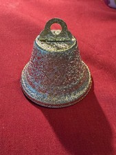 Lot of 24 Frosted Gold Mini Kissing Bells 1-3/4" Wedding Favors Celebrate, NEW