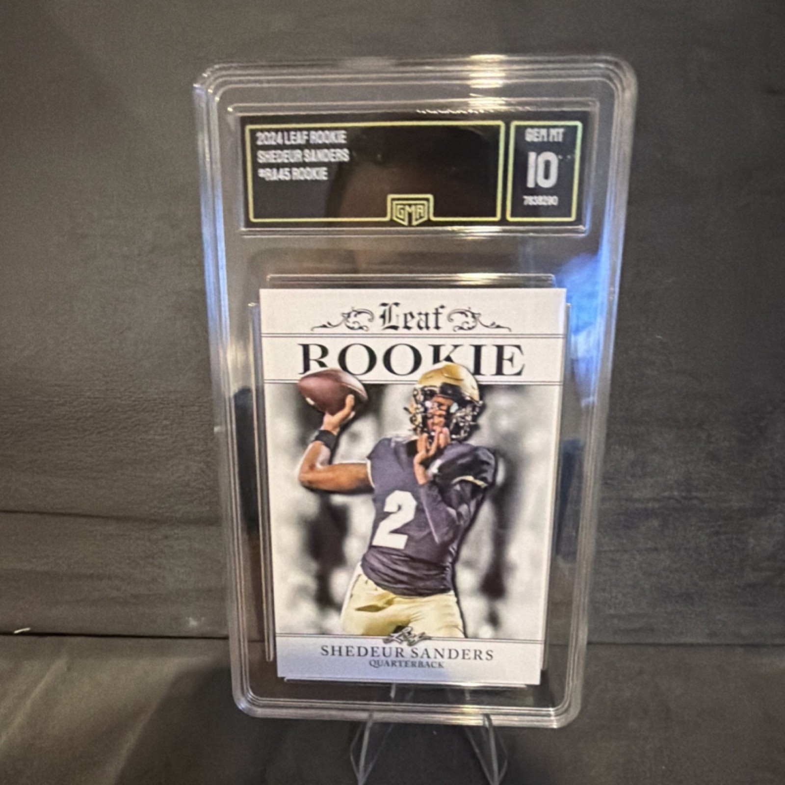 Leaf 2024 Special Release Rookie Achievement Shedeur Sanders RA-45 Rookie GMA 10