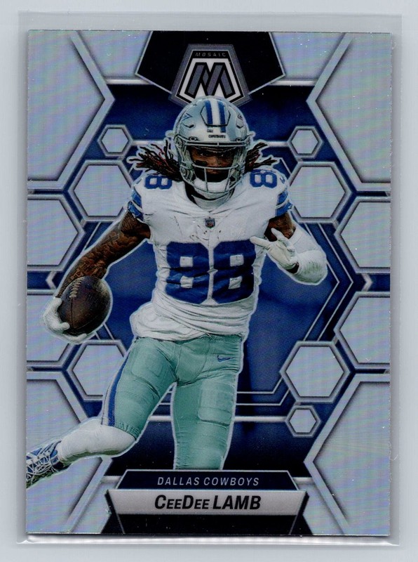 2023 Panini Mosaic #57 CeDee Lamb  Silver Prizm  Dallas Cowboys