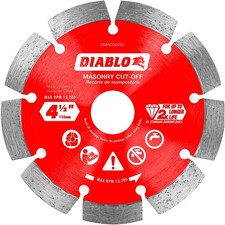 Diablo DMADS0450 4-1/2" Diamond Segmented Masonry Cut-Off Blade