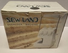 Sew Land Overlock Machine Model SM1091 Boxed Instructions Portable Eare Green