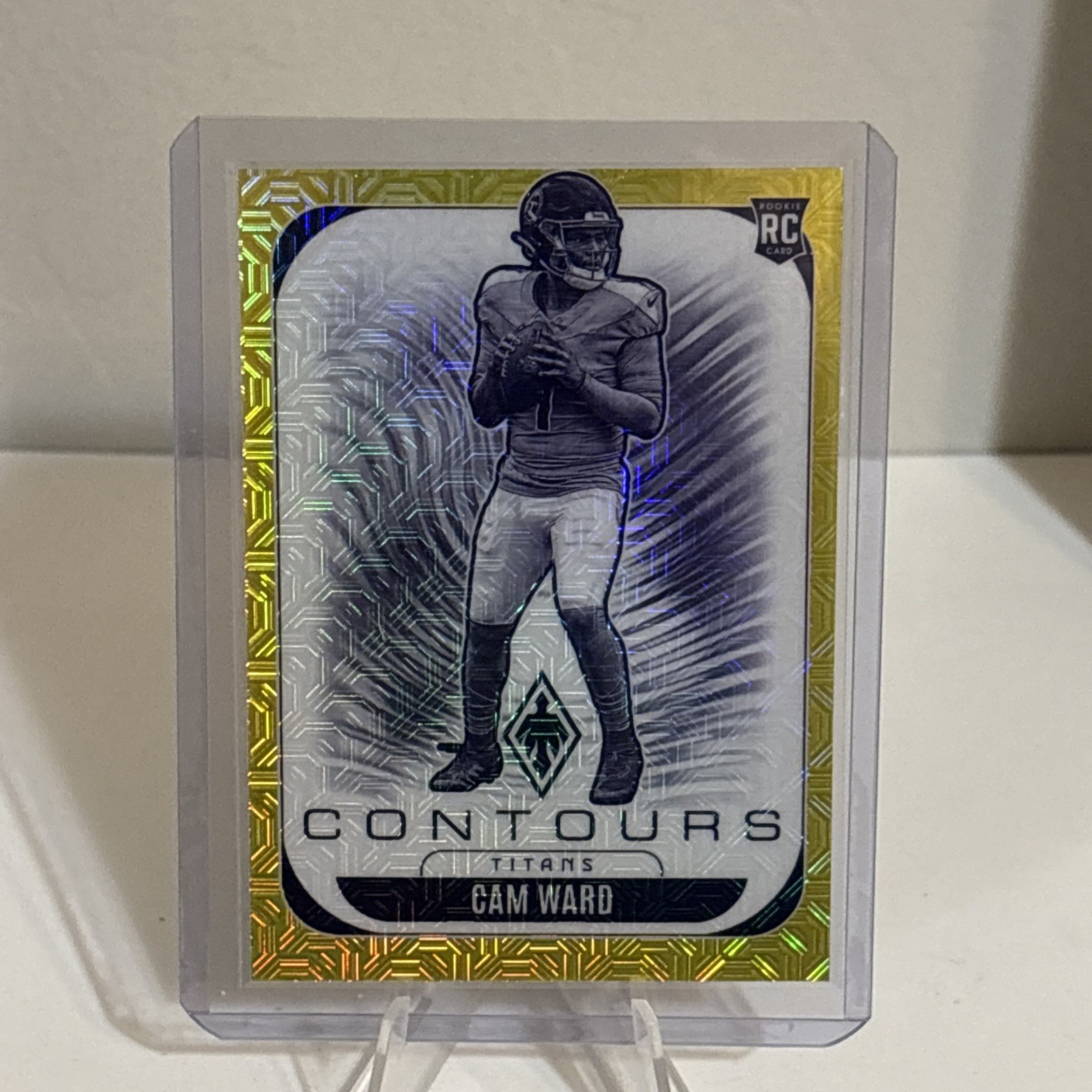 2025 Panini Phoenix - Contours Cam Ward #31 Yellow Mojo /49 (RC) SP