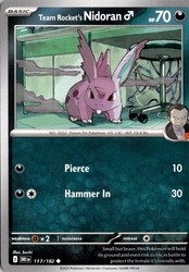 Team Rocket's Nidoran M 117/182 Destined Rivals