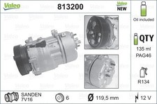 VALEO Kompressor, Klimaanlage für AUDI FORD PEUGEOT SEAT SKODA