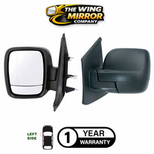 For Renault Trafic 2014-2019 Left Side Complete Electric Wing Mirror Unit Black