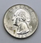 1960-D Washington Silver Quarter AU UNC Toned Denver Mint 90%