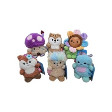 Bum Bumz FAIRYGARDENBUMZ 4.5" Plush COMPLETE SET OF 6 Caramel/Hazel/Grayce/Chris