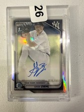 gage ziehl 2024 bowman chrome1st bowman refractor /499 auto