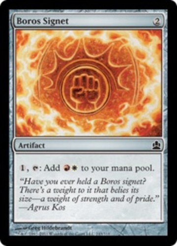 1x Boros Signet MTG - Commander 2011 - Moderate Play
