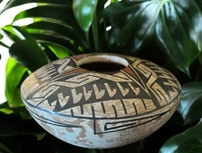 Mata Ortiz Pottery Elena Mora Handcrafted Paquime Seed Pot Art Mexico Clay Art