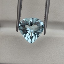3.4 Ct AQUAMARINE Heart Cut Stone, AAA Grade HIGH QUALITY Loose Stone Pendant