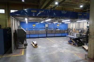 24,000 CFM Filter 1 Dustron DB-12 Dust Booth | Dual 15HP (30HP) | 24  Work Zone