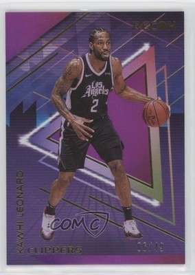 2020-21 Panini Recon Holo Purple 6/49 Kawhi Leonard #93 0q0