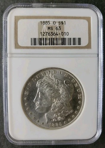 1885 O $1 Morgan Silver Dollar NGC MS63