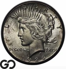 1926 Peace Dollar, Solid Gem BU++, Nice Original Toning!