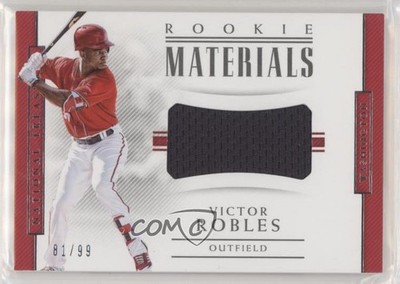 2018 Panini National Treasures Rookie Materials Jumbo 81/99 Victor Robles RC 2b2
