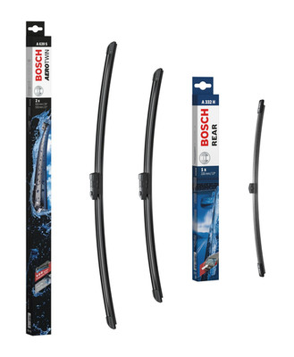 Porsche Cayenne Wiper Blades Set Front + Rear 2017 Onwards BOSCH AEROTWIN