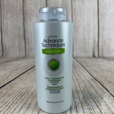 Avon Advance Techniques DAILY SHINE 2- in-1 Shampoo & Conditioner ~ NEW & SEALED