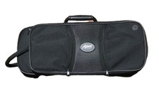 Accent Trumpet Case Shoulder Strap Storage Pocket Black Fleece Foam Lined Zip