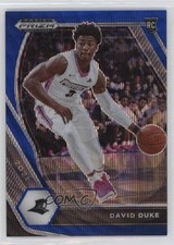 2021-22 Panini Prizm Draft Picks Blue Wave Prizm 14/249 David Duke Jr #44 0c4