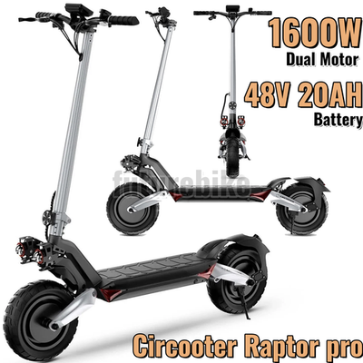 #ad NEW 1600W Dual Motor Off Road Electric Scooter 48V 20AH Circooter Raptor Pro US $1059.00
