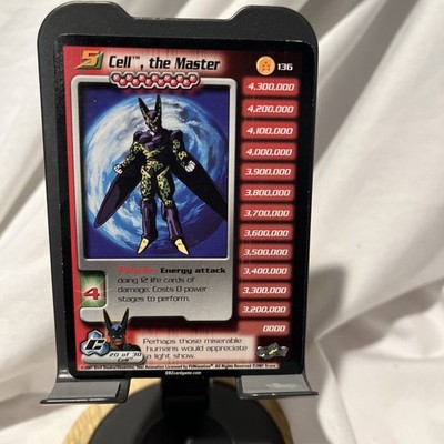 DBZ Card Cell, The Master #136 Rare Score 2001 Dragon Ball Z Unlimited MP