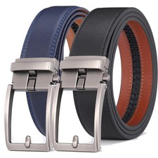 Unisex Belts for Men Fashion Automatic Buckle Leather Belt Jeans Waist Strap