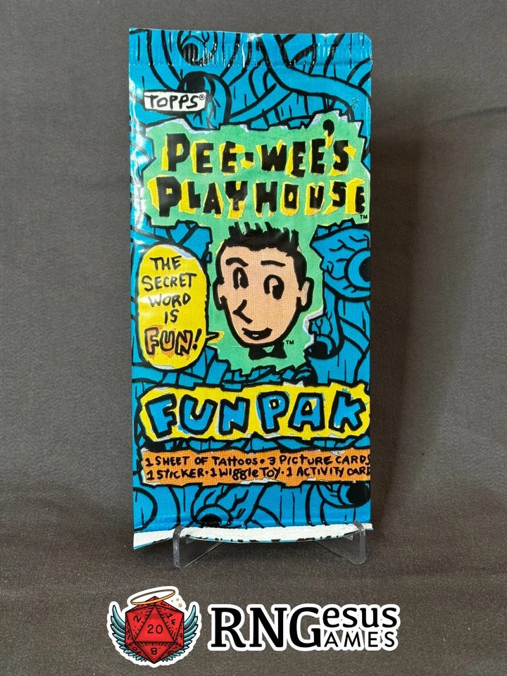 PEE-WEE's Playhouse Fun Pak - 5 Sealed Packs - 1988 Topps Trading Card - Image 2 of 3