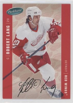 2005-06 Parkhurst Facsimile Auto 34/100 Robert Lang #175 01qm