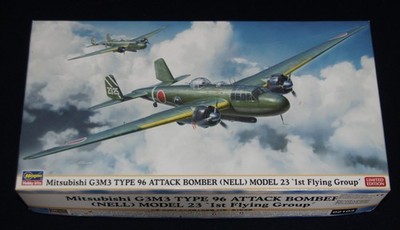 Hasegawa 02103 - Mitsubishi G3M3Type 96 Attack Bomber , 1:72 Limited Edition