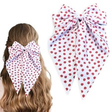 Large Hair Bows for Women Red Strawberry Bow Hair Clips Accessories Red Small