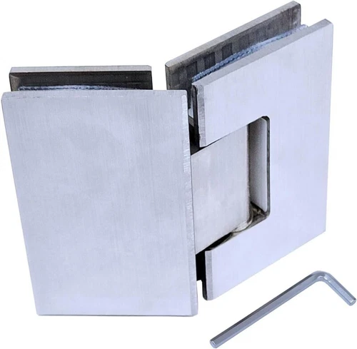 Glass Shower Door Hinges 135 Degree Hinge Cupboard Cabinet Clamp Replacement - Picture 3 of 6