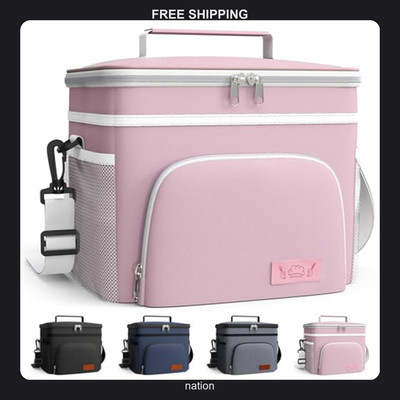 Insulated Lunch Bag for Adults - Leak-Proof Cooler with Multiple Pockets