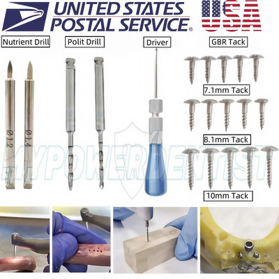 Dental Pilot/Nutrient Drill Bone Screw GBR Tent Screws Insertion Tacks Socket