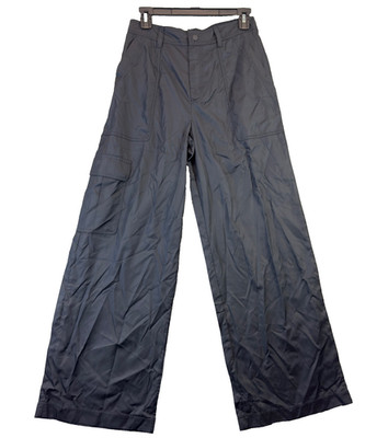 Fabletics Pants Womens Extra Small Black Wide Leg Windbreaker Gym Active Outdoor
