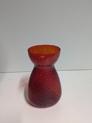 Holmegaard Kastrup Rot Hyazinthe Vase Mid Century Modern Danish Home Decor Design