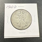 1920-D U.S. Liberty Walking Half Dollar 50c - Better Date / Nice - No Reserve!
