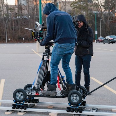 PROAIM Quad Plus Film Camera Doorway Dolly with Bazooka, 100mm Bowl Riser