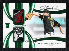 2025 Panini Flawless Emerald 2/5 Braxton Ashcraft #DP-BA Rookie Dual Patch RC