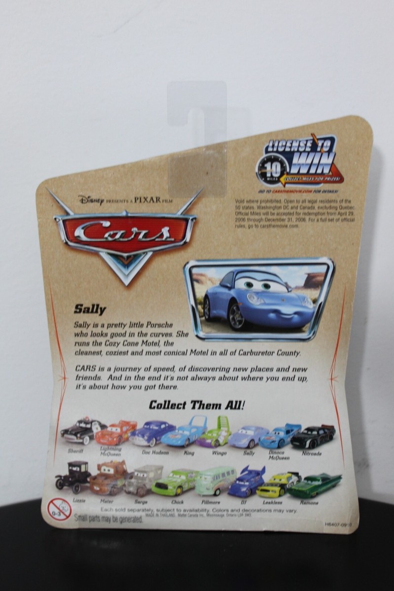 2-SET DINOCO MCQUEEN & SALLY Pixar Cars Die Cast 2006 1st Ed