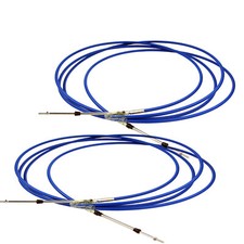 2x 25FT Yamaha 33C Outboard Remote Gear/Throttle Control Cable Boat Shift Cable