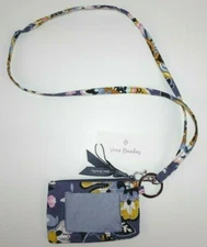 Vera Bradley Zip ID Case and Lanyard Set CHARMONT MEADOW