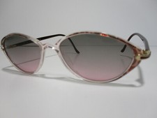 Vintage Sunglasses Silhouette 1980 Brown Tan Frame Fashion Ladies Small Oval 52