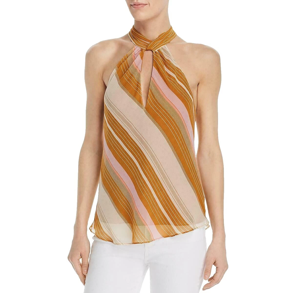 JOIE Silk Striped Blouse Tops for Women