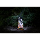 Solar Powered Light Up White Windmill Outdoor Garden Ornament LED Lights