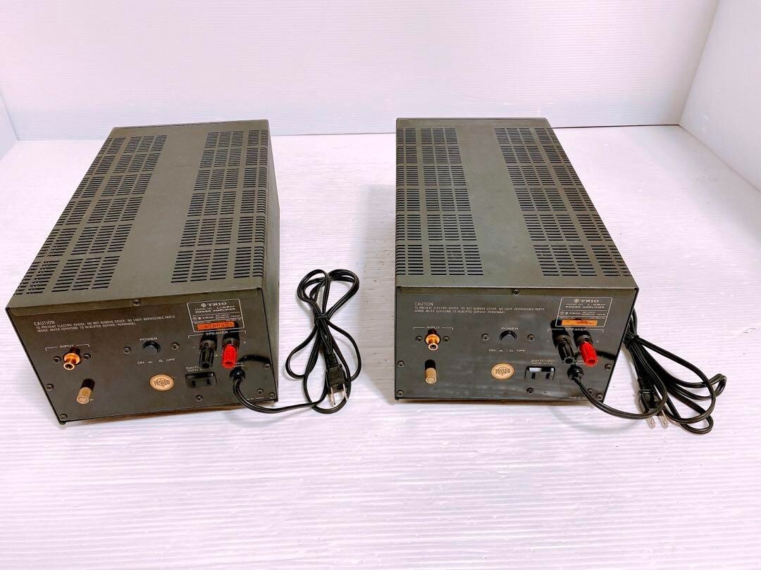 Trio L-05M Power Amplifier pair Operation confirmed Good